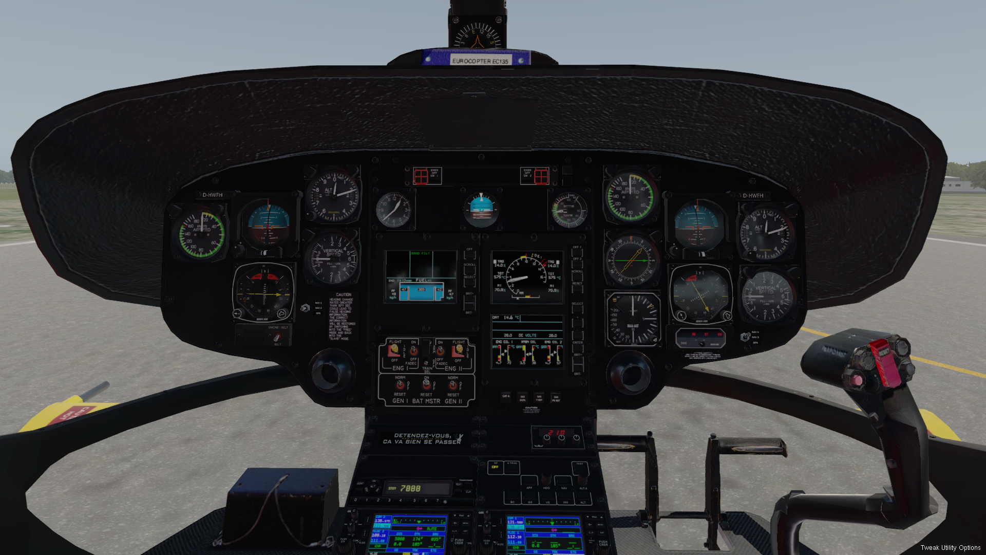 EC 135 V5 mit konventionellem Cockpit
